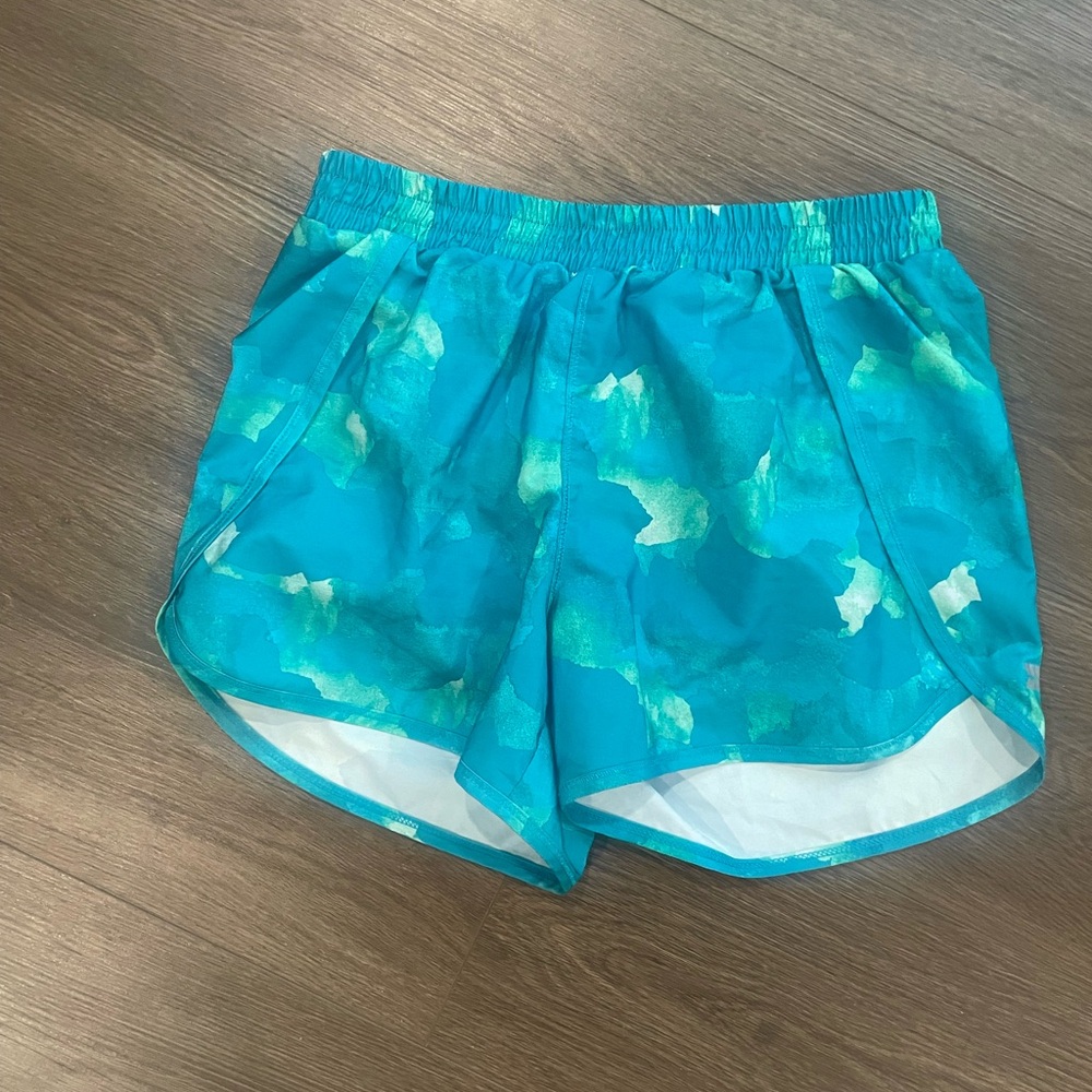 Blue athletic shorts